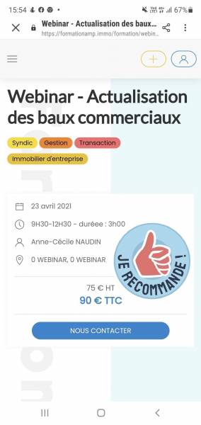 Actualité baux commerciaux FNAIM Aix Marseille