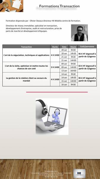 Formations validantes en visioconférence.